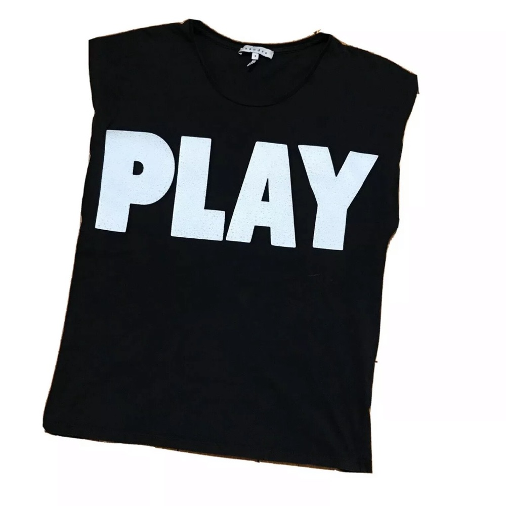 nwot Sandro Paris Play cotton sleeveless top